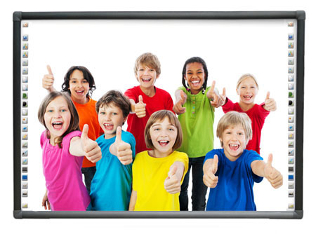 tablica interaktywna multimedialna suchoscieralna magnetyczna 96 cale