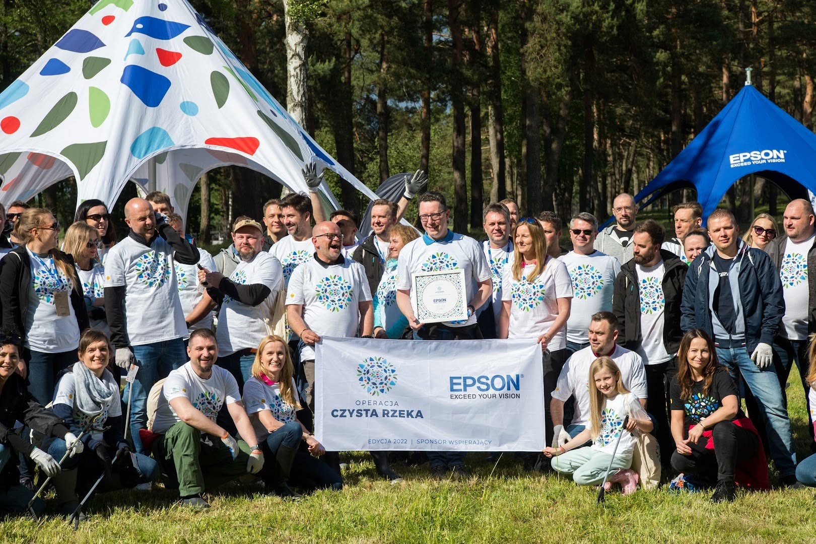 Akcja sprzątania rzeki „Czysta Rzeka” zorganizowana wspólnie z Epson