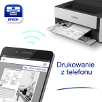 Drukarka monochromatyczna A4 EcoTank M1170 z łącznością Wi-Fi i stałym zasilaniem w atrament 5
