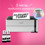 Drukarka monochromatyczna A4 EcoTank M1170 z łącznością Wi-Fi i stałym zasilaniem w atrament 8