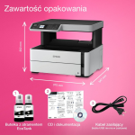 Wielofunkcyjna drukarka monochromatyczna A4 EcoTank ET-M2170 z łącznością Wi-Fi i stałym zasilaniem w atrament 2