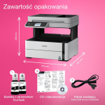 Wielofunkcyjna drukarka monochromatyczna A4 EcoTank M3170 z łącznością Wi-Fi, stałym zasilaniem w atrament i automatycznym podajnikiem dokumentów 2